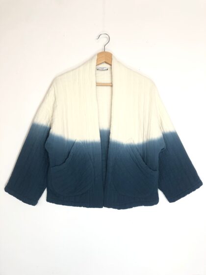 Blue Tie Dye Cotton Gauze