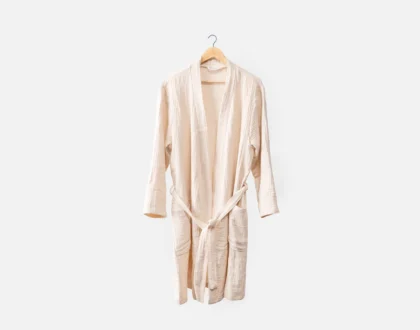 Muslin Gauze Bathrobe - Natural