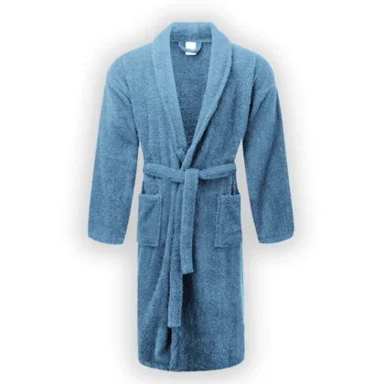Terry Premium Bathrobe - Blue